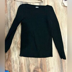 L L bean Signature collection black knit sweater